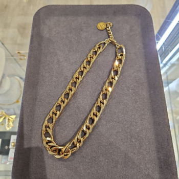 COLLIER ALONA METAL DORÉ + BOITE
