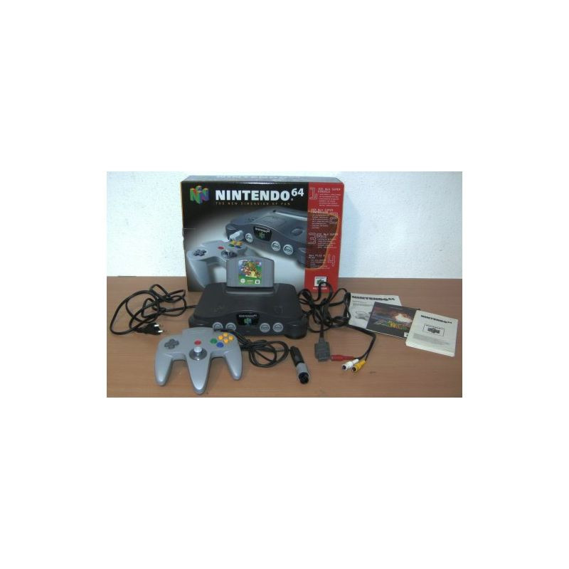 CONSOLE NINTENDO 64 N64 PAK + SUPER MARIO 64 COMPLETE