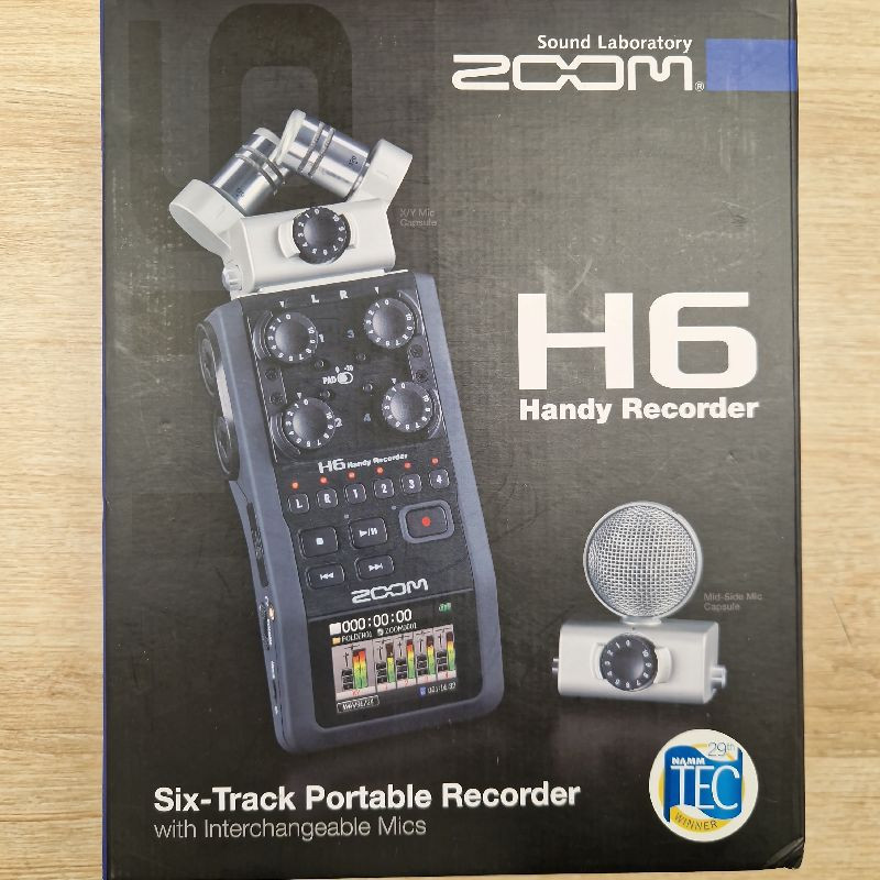 ZOOM H6 BLK ENREGISTREUR NUMÉRIQUE PORTABLE PORTABLE 6 PISTES