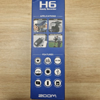ZOOM H6 BLK ENREGISTREUR NUMÉRIQUE PORTABLE PORTABLE 6 PISTES