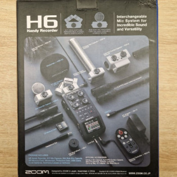 ZOOM H6 BLK ENREGISTREUR NUMÉRIQUE PORTABLE PORTABLE 6 PISTES