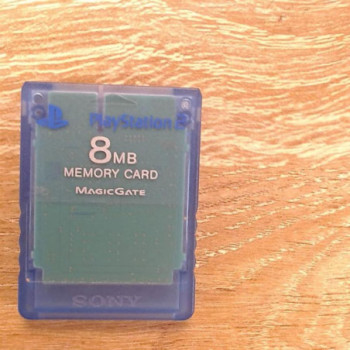 CARTE MEMOIRE PLAYSTATION 2 8MB BLEU