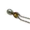 PENDENTIF OR JAUNE 18CT 4.66GRS DTS PERLE 42CM