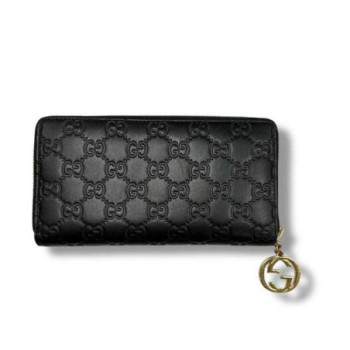 GUCCI LONG WALLET GUCCISSIMA BLACK