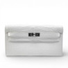 PORTEFEUILLE SAC KELLY TO GO ALLIGATOR MISSISSIPPIENSIS AMERICAIN BLANC