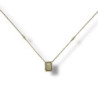 COLLIER OR JAUNE 18CT (750) 3.30GRS 41 CM ZIRCONS