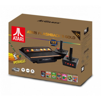 Atari Flashback 8 Gold: HD Classic Console with 120 Built-in Games, Black