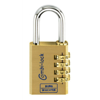 Burg Wächter 2261 Combi Lock Brass 40mm