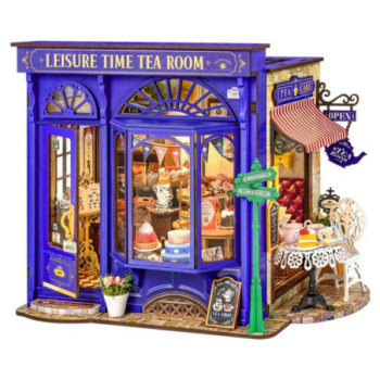 ROLIFE LEISURE TIME TEA ROOM DIY MINIATURE DOLLHOUSE KIT