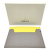 PORTE CARTES ROLEX GRIS/JAUNE