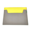 PORTE CARTES ROLEX GRIS/JAUNE