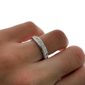 BAGUE CHOPARD ICE CUBE EN OR GRIS ET DIAMANTS 5.22 GR