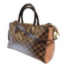 SAC A MAIN NORMANDY LOUIS VUITTON - DAMIER MARRON ET ROSE