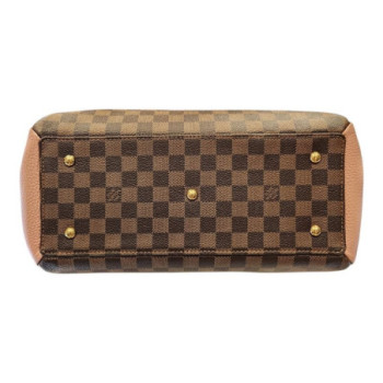 SAC A MAIN NORMANDY LOUIS VUITTON - DAMIER MARRON ET ROSE