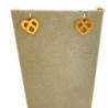 Boucles D'Oreilles Poiray Cœur Entrelacé Or Rose 18ct 2.07GR