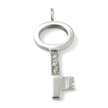 PENDENTIF CLEF OR 18CT 1.30GR DMT