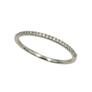 BAGUE OR BLANC 18CT 1.20GR DMT