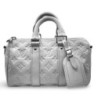 SAC A MAIN LOUIS VUITTON KEEPALL 25 GRIS MINERAL
