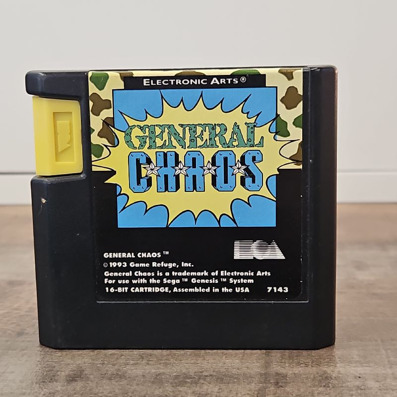 GENERAL CHAOS SEGA CARTOUCHE SEULE