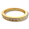 BAGUE OR JAUNE 18CT & DIAMANTS 2.27GR T53
