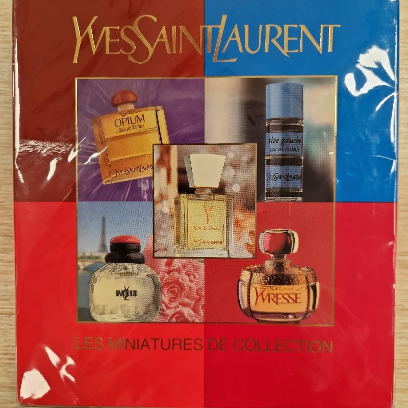 SET MINIATURE PARFUM YVES SAINT LAURENT YVRESSE RIVE GAUCHE OPIUM PARIS