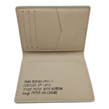 ORGANISEUR DE POCHE LOUIS VUITTON LV x PARK SEO-BO CUIR EPI XL BLEU