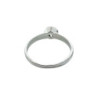 BAGUE OR BLANC 18CT & DIAMANT T54 / 2.93GR