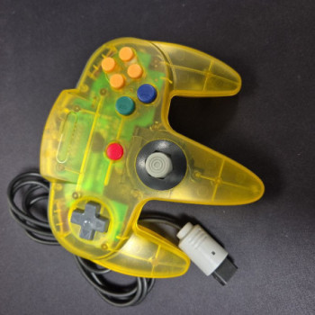MANETTE N64 JAUNE TRANSLUCIDE