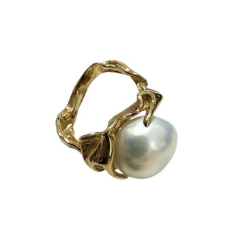 BAGUE GILBERT ALBERT OR JAUNE 750 T.47 8.56GR