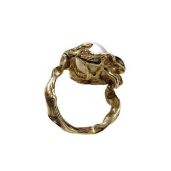 BAGUE GILBERT ALBERT OR JAUNE 750 T.47 8.56GR