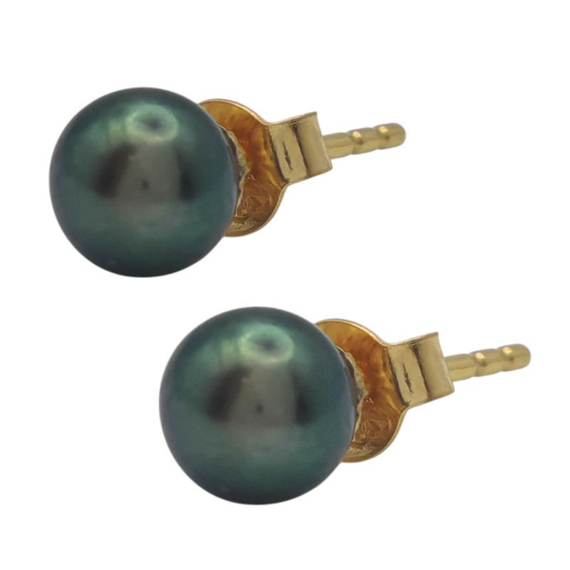 BOUCLE OREILLE OR 18CT + PERLE 1.25GR