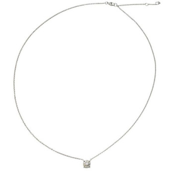 COLLIER OR BLANC 18CT ET DIMANANTS 2.32GR / 45CM
