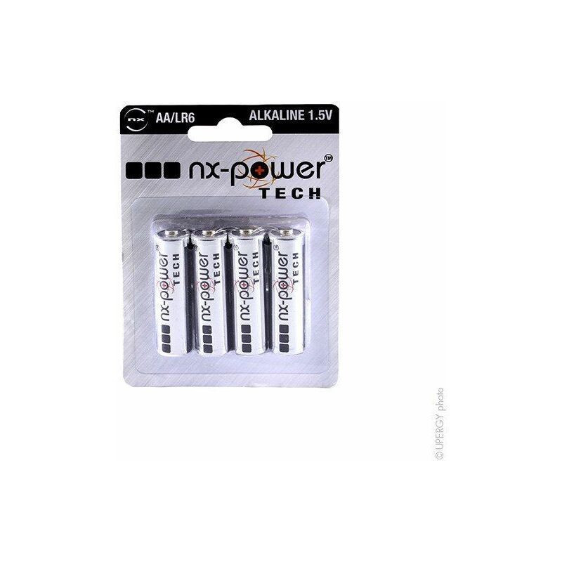 Pile Alcaline Blister X4 Nx-Power Tech LR6 - AA 1.5V 3.4Ah