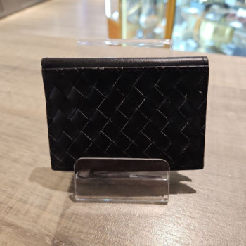 PORTE CARTES CUIR SERGIO NOIR