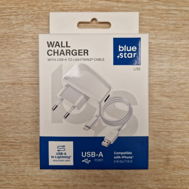 CHARGEUR LIGHTNING BLUE STAR