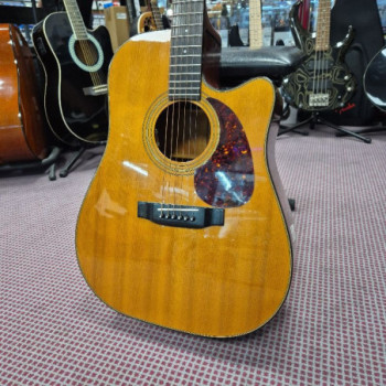 sigma guitar dm-4c korea 84-94 cedre/acajou/touche palissandre sillet os cheville corne chevalet ebene modification elec