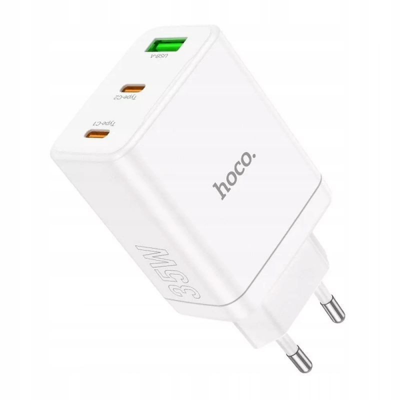 CHARGEUR 3 EN 1 USB C USB A HOCO N33