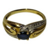BAGUE OR 18CT +DIAMS 2.44GRS T48