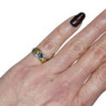 BAGUE OR 18CT +DIAMS 2.44GRS T48