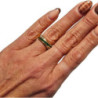BAGUE OR 18 CARATS - DIAMANTS ET EMERAUDES  - 5.69G - TAILLE 51