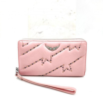 PORTEF FEUILLE ZADIG ET VOLTAIRE ROSE