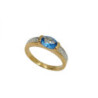 BAGUE PLAQUE OR