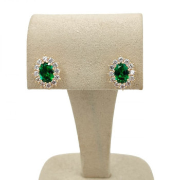BOUCLES D OREILLES PLAQUE OR