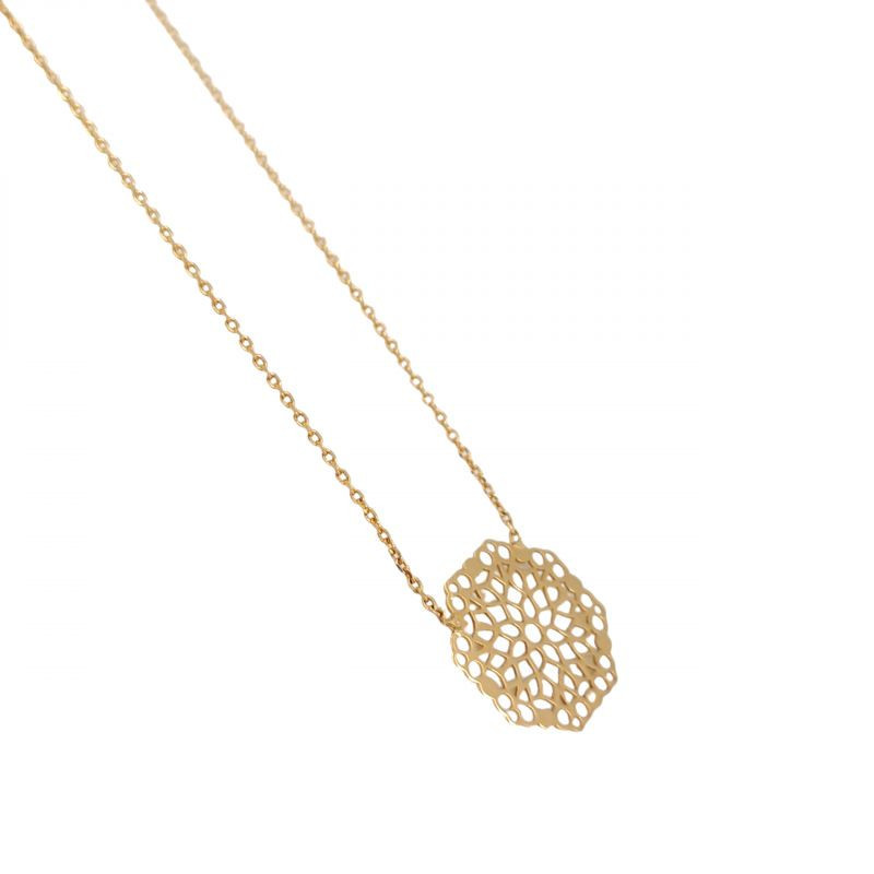 COLLIER PLAQUE OR