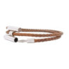 HERMES BRACELET TOURNIS TRESSE VEAU SWIFT MARRON