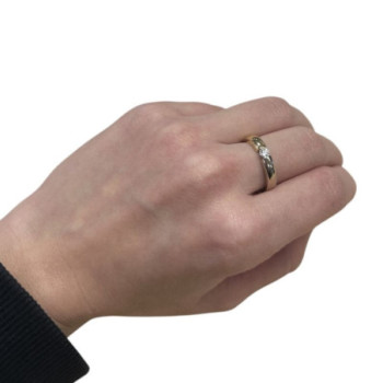 BAGUE 2 OR 18CT 4.14GRS T.53