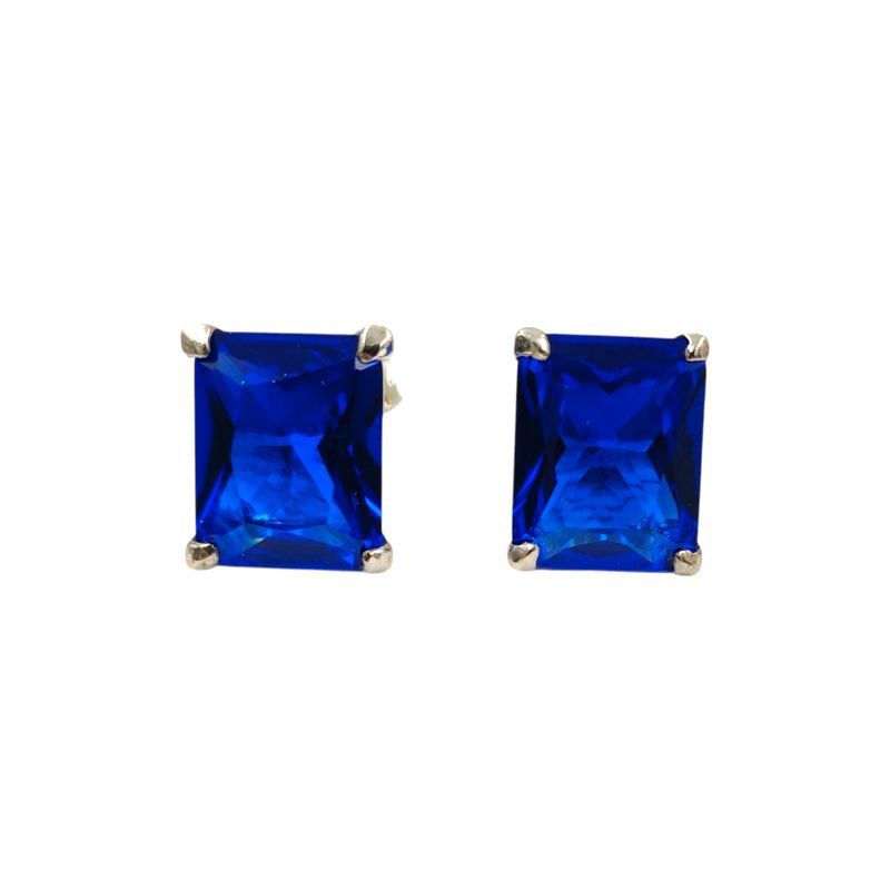 THOMAS SABO 925 BOUCLE D'OREILLE CRYSTAL BLEU