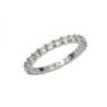 Swarovski Vittore XL White Rhodium Plated Ring - Size 58