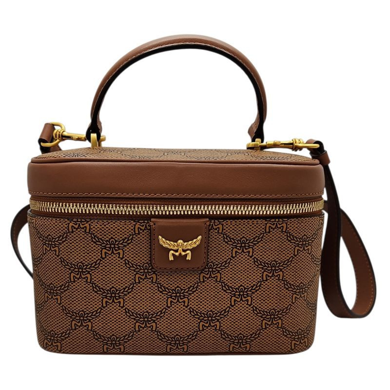 SAC MCM VANITY SMALL HIMMEL LAURETOS COGNAC