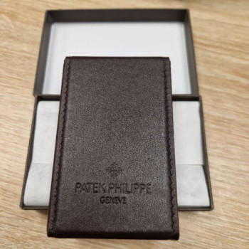 PORTE CARTE DE VISITE PATEK PHILIPPE CUIR BRUN